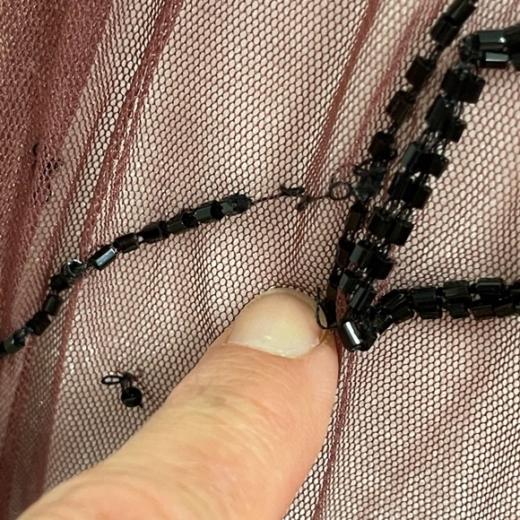 Gorgeous Free People beaded sheer slip dress! - Picture 12 of 13